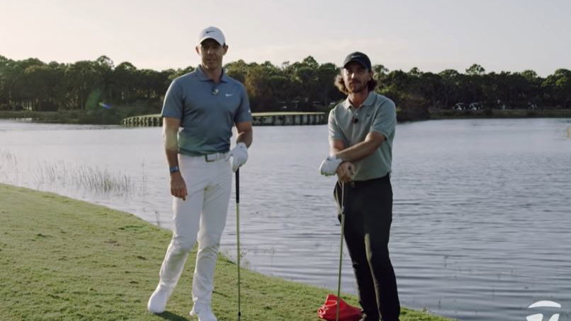 Rory McIlroy & Tommy Fleetwood take part in TaylorMade Water Skipping Challenge